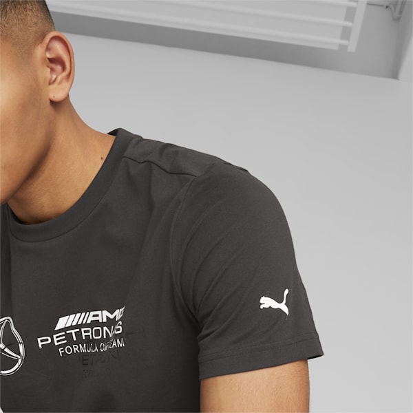 Mercedes AMG Petronas F1 Logo Men's Regular Fit T-Shirt, PUMA Black, extralarge-AUS