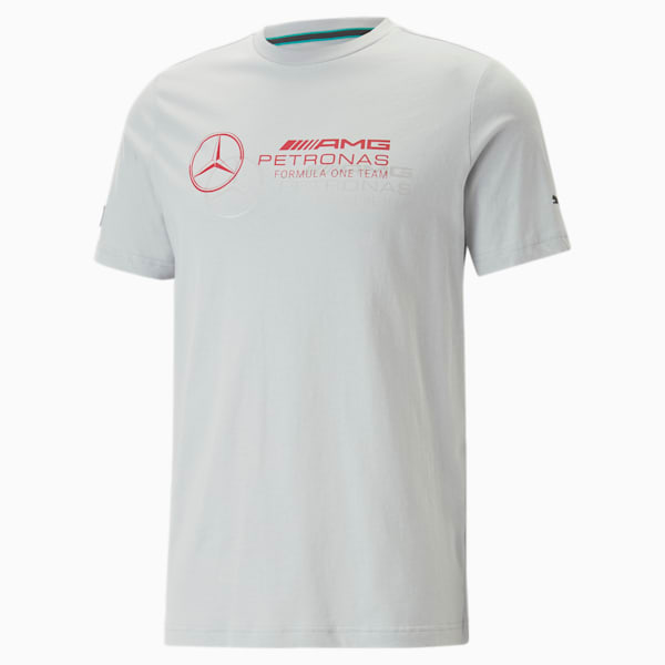 Mercedes-AMG Petronas Motorsport Men's Logo Tee, Mercedes Team Silver