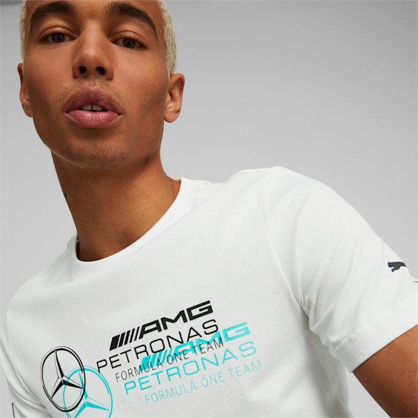 Mercedes-AMG Petronas Motorsport Men's Logo Tee, PUMA White