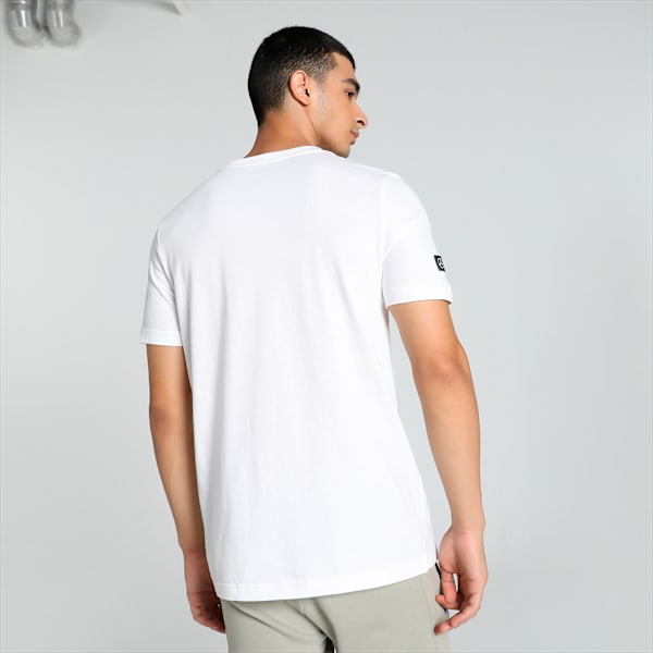 Mercedes AMG Petronas F1 Logo Men's Regular Fit T-Shirt, PUMA White, extralarge-IND