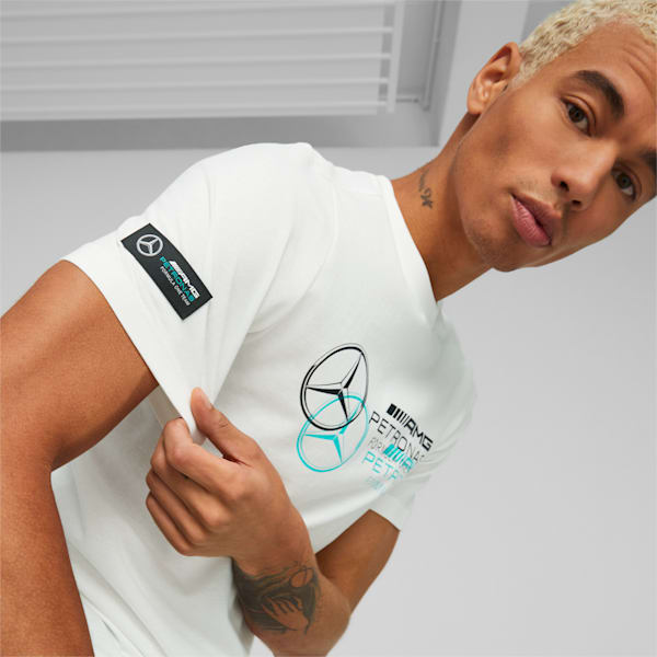 Mercedes-AMG Petronas Motorsport Men's Logo Tee, PUMA White