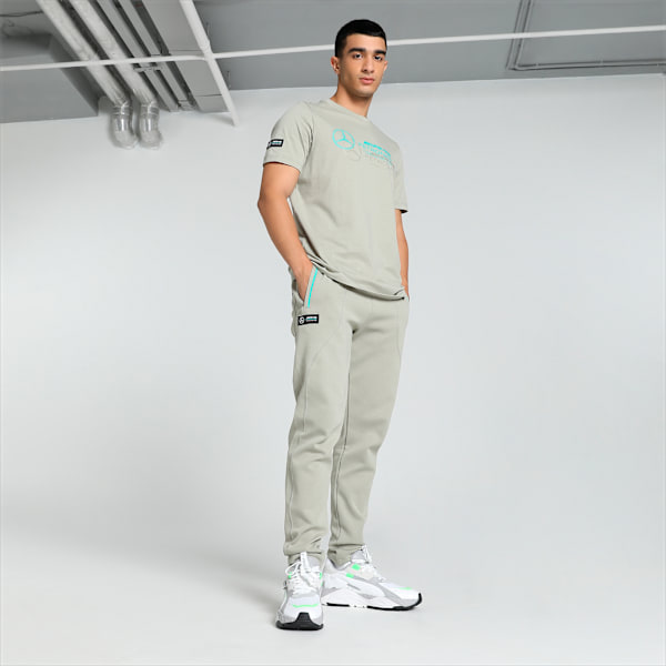 Mercedes AMG Petronas F1 Logo Men's Regular Fit T-Shirt, Birch Tree, extralarge-IND