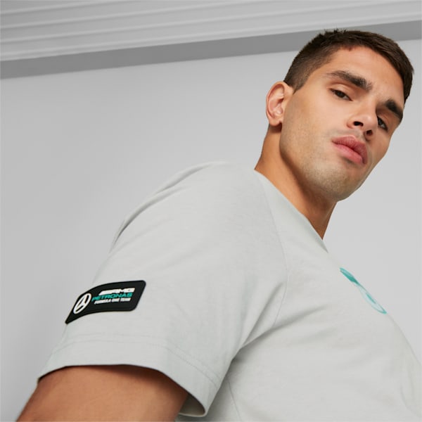 Mercedes-AMG Petronas Motorsport ESS Men's Car Graphic Tee, Mercedes Team Silver