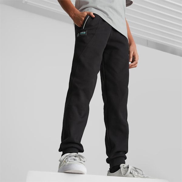 Mercedes AMG Petronas F1 Youth Regular Fit Sweatpants, PUMA Black, extralarge-IND