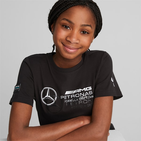 Mercedes-AMG Petronas Motorsport Logo Tee Youth, PUMA Black