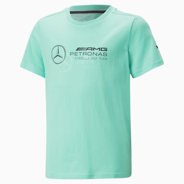 Mercedes AMG Petronas F1 Logo Youth Regular Fit T-Shirt, Mint, extralarge-IND