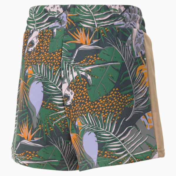 T7 Vacay Queen Big Kids' Printed Shorts, Dusty Tan, extralarge