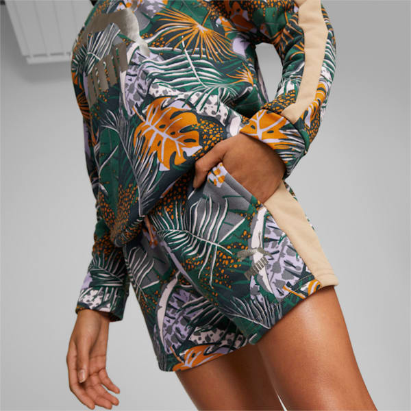 T7 Vacay Queen Printed Shorts Youth, Dusty Tan, extralarge