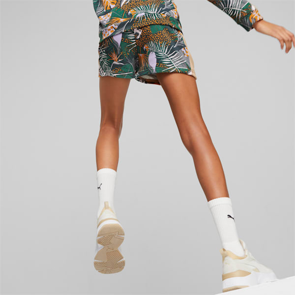 T7 Vacay Queen Big Kids' Printed Shorts, Dusty Tan, extralarge