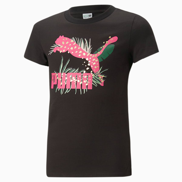 Classics Graphic Girls T-Shirt, PUMA Black, extralarge-IND