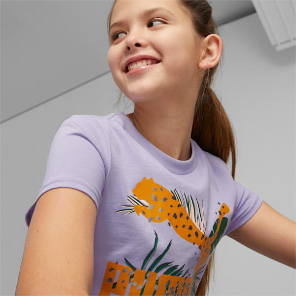 Camiseta estampada Classics para niños grandes, Vivid Violet