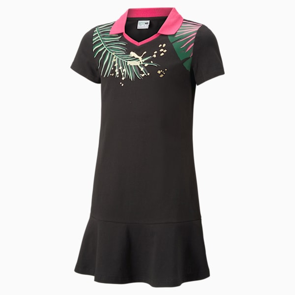 Classics Big Kids' Polo Dress, PUMA Black, extralarge