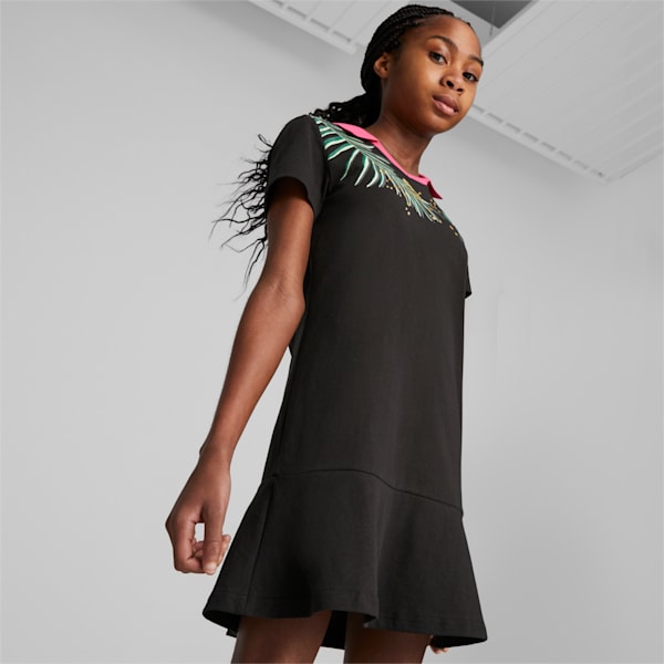 Classics Big Kids' Polo Dress, PUMA Black, extralarge