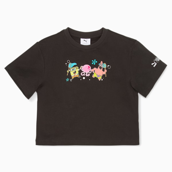 PUMA x SPONGEBOB Kids' T-Shirt, PUMA Black