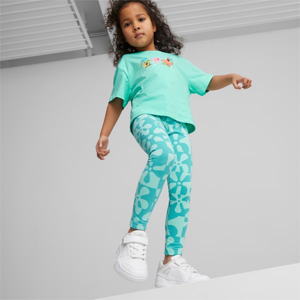 PUMA x SPONGEBOB Little Kids' Leggings, Mint
