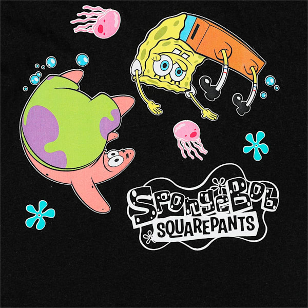 PUMA x SPONGEBOB Kids' T-Shirt, PUMA Black