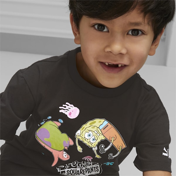 PUMA x SPONGEBOB Kids' Relaxed Fit T-Shirt, PUMA Black, extralarge-AUS