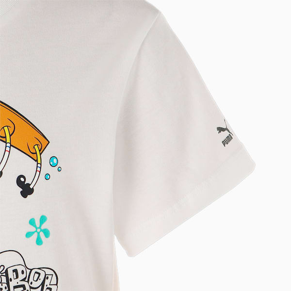 キッズ PUMA x スポンジ・ボブ 半袖 Tシャツ 104-164cm, PUMA White