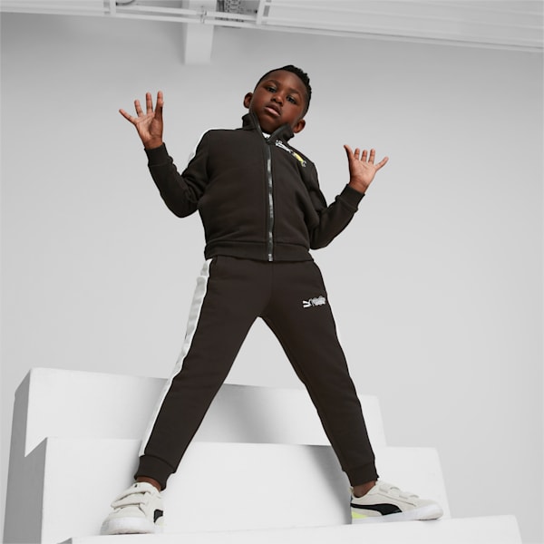 PUMA x SPONGEBOB T7 Kids' Regular Fit Jacket, PUMA Black, extralarge-IND