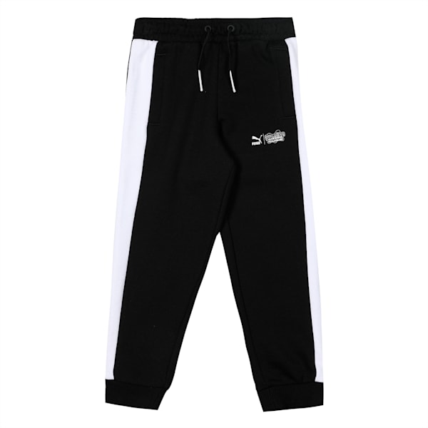 PUMA x SPONGEBOB T7 Kids' Regular Fit Pants, PUMA Black, extralarge-IND