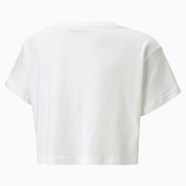 Camiseta corta Classics para niños grandes, PUMA White