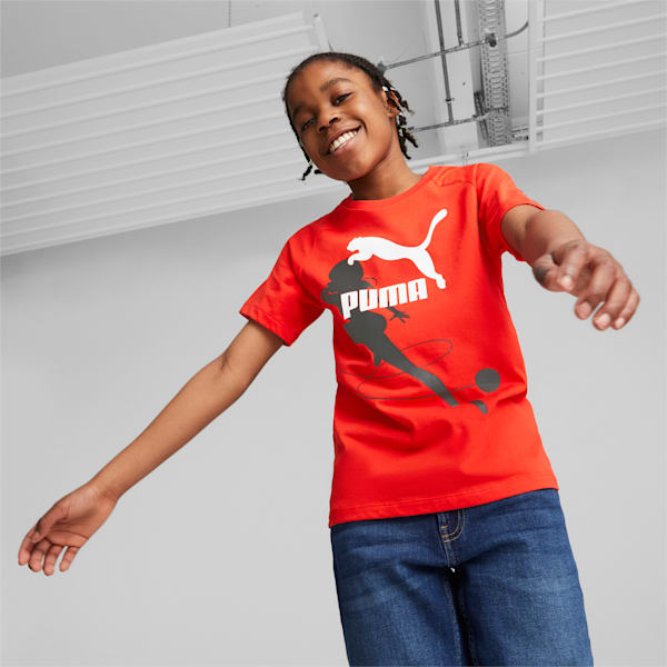 PUMA X MIRACULOUS Youth Regular Fit T-Shirt, PUMA Red, extralarge-IND
