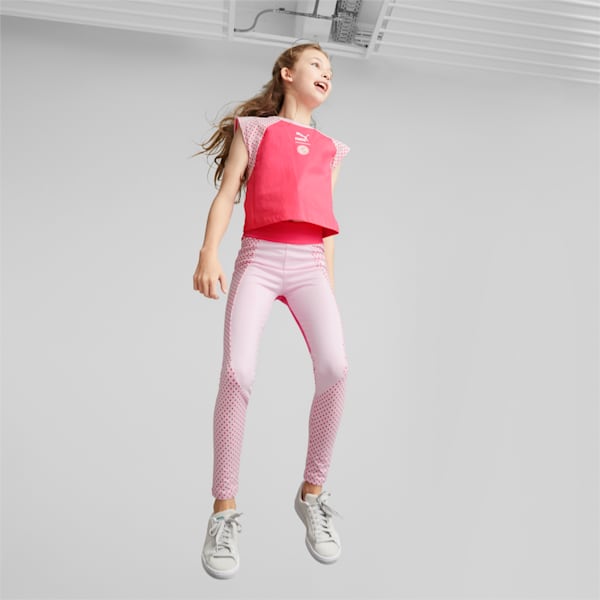 PUMA X MIRACULOUS Youth Tights, Pearl Pink