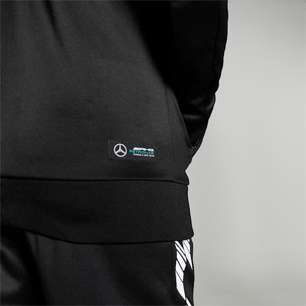 Mercedes AMG Petronas MT7 Men's Slim Fit Track Jacket, PUMA Black, extralarge-IND