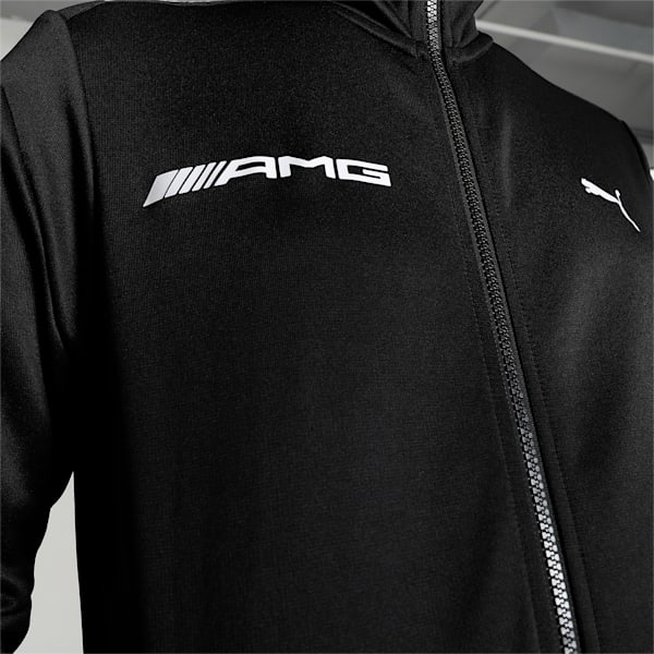 Mercedes AMG Petronas MT7 Men's Slim Fit Track Jacket, PUMA Black, extralarge-IND