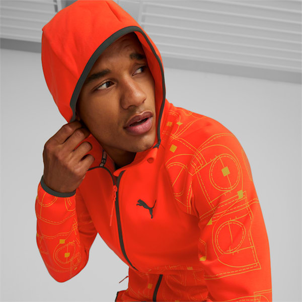MVP Dime Basketball Jacket Men, Warm Earth-Fresh Pear-AOP, extralarge