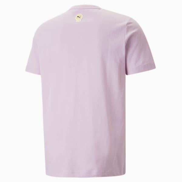 ユニセックス PUMA x PALOMO グラフィック 半袖 Tシャツ, Pink Lavender, extralarge-IDN