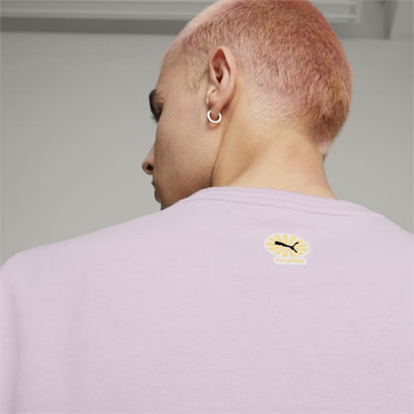 ユニセックス PUMA x PALOMO グラフィック 半袖 Tシャツ, Pink Lavender, extralarge-IDN