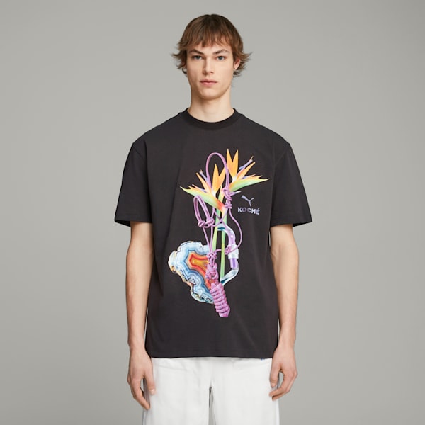 ユニセックス PUMA x KOCHE グラフィック 半袖 Tシャツ, PUMA Black, extralarge-JPN