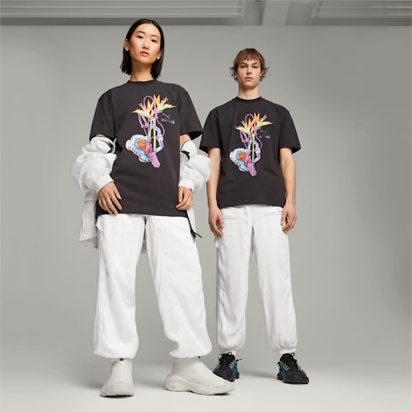ユニセックス PUMA x KOCHE グラフィック 半袖 Tシャツ, PUMA Black, extralarge-JPN