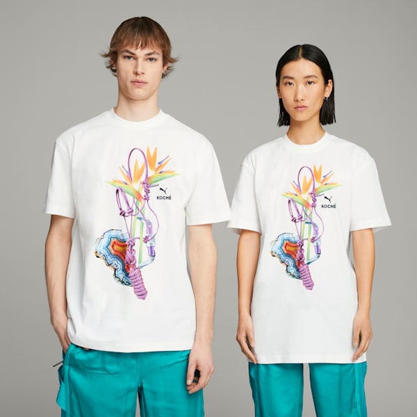ユニセックス PUMA x KOCHE グラフィック 半袖 Tシャツ, PUMA White, extralarge-JPN