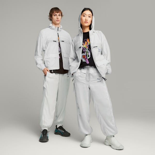 PUMA x KOCHÉ Unisex Pants, Feather Gray, extralarge-IND