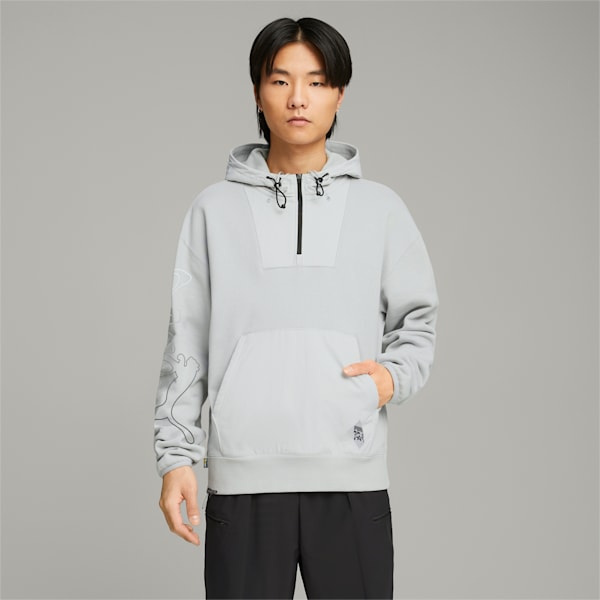PUMA x PERKS AND MINI Hoodie, Flat Light Gray, extralarge-GBR
