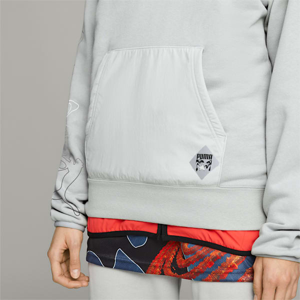 PUMA x PERKS AND MINI Hoodie, Flat Light Gray, extralarge-GBR