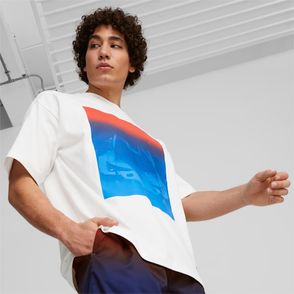 BMW M Motorsport Road Trip Men's T-Shirt, PUMA White, extralarge-IND
