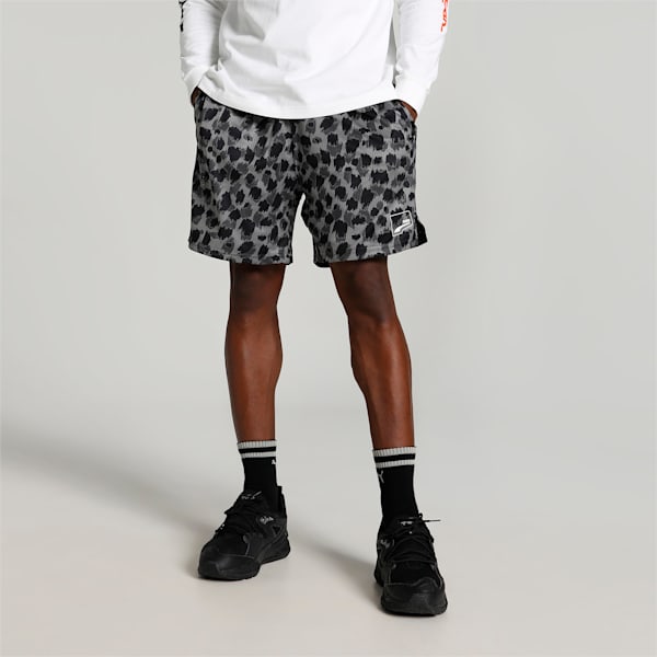 UPTOWN AOP Men's Shorts, PUMA Black, extralarge-IND