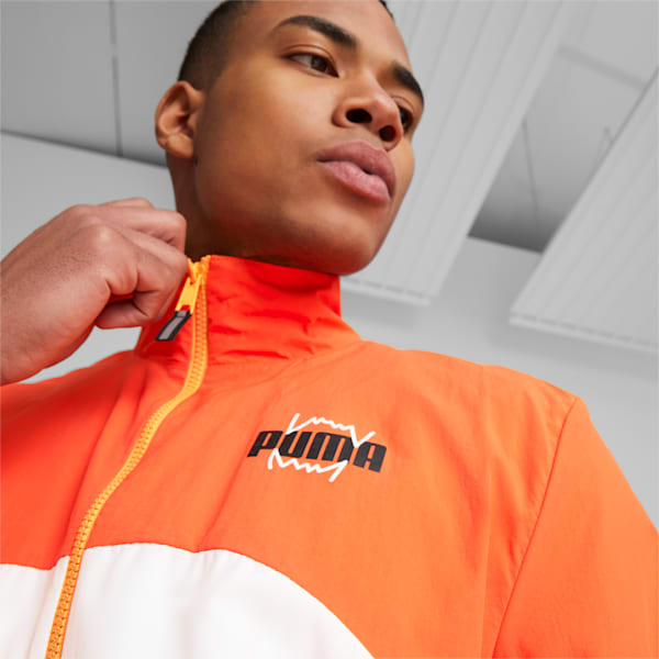 Clyde Basketball Jacket 2.0, Cayenne Pepper-Clementine, extralarge