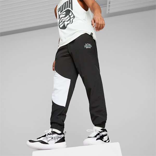 Clyde Men's Pants, PUMA Black-PUMA White, extralarge-IND