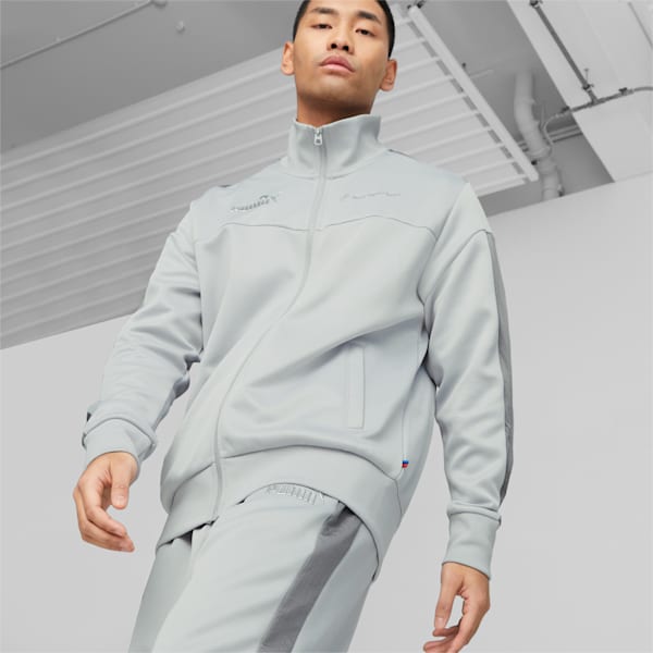 BMW M Motorsport Monochrome Men's Jacket, Flat Light Gray, extralarge-IND