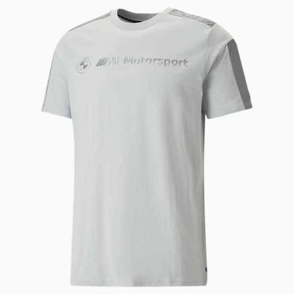 BMW M Motorsport Monochrome Men's T-Shirt, Flat Light Gray, extralarge-AUS