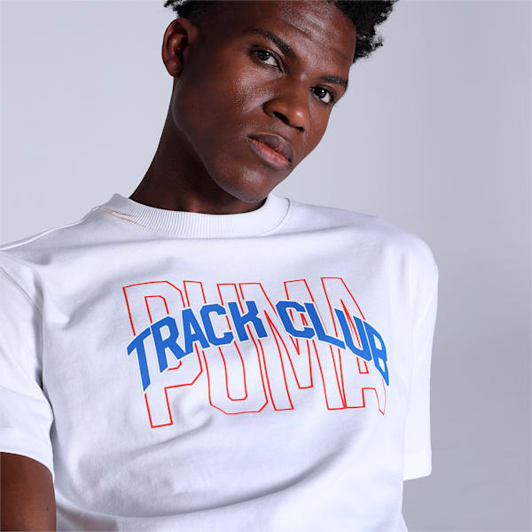 Track Meet Graphic Men's Relaxed Fit T-Shirt, PUMA White, extralarge-IND