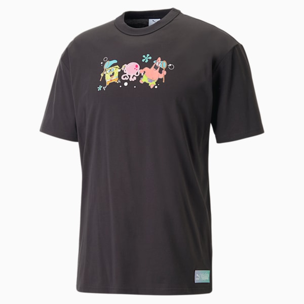 PUMA X SPONGEBOB Graphic Unisex Relaxed Fit T-Shirt, PUMA Black, extralarge-IND