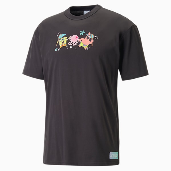 PUMA x SPONGEBOB Men's Graphic Tee, PUMA Black, extralarge