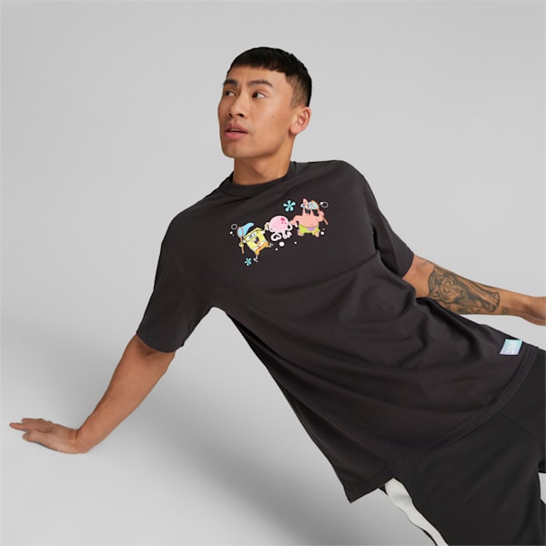 PUMA x SPONGEBOB Men's Graphic Tee, PUMA Black, extralarge