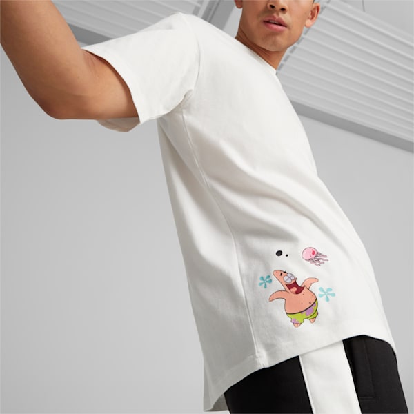 PUMA X SPONGEBOB Graphic Unisex Relaxed Fit T-Shirt, PUMA White, extralarge-IND