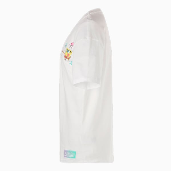 ユニセックス PUMA x スポンジ・ボブ グラフィック 半袖 Tシャツ, PUMA White